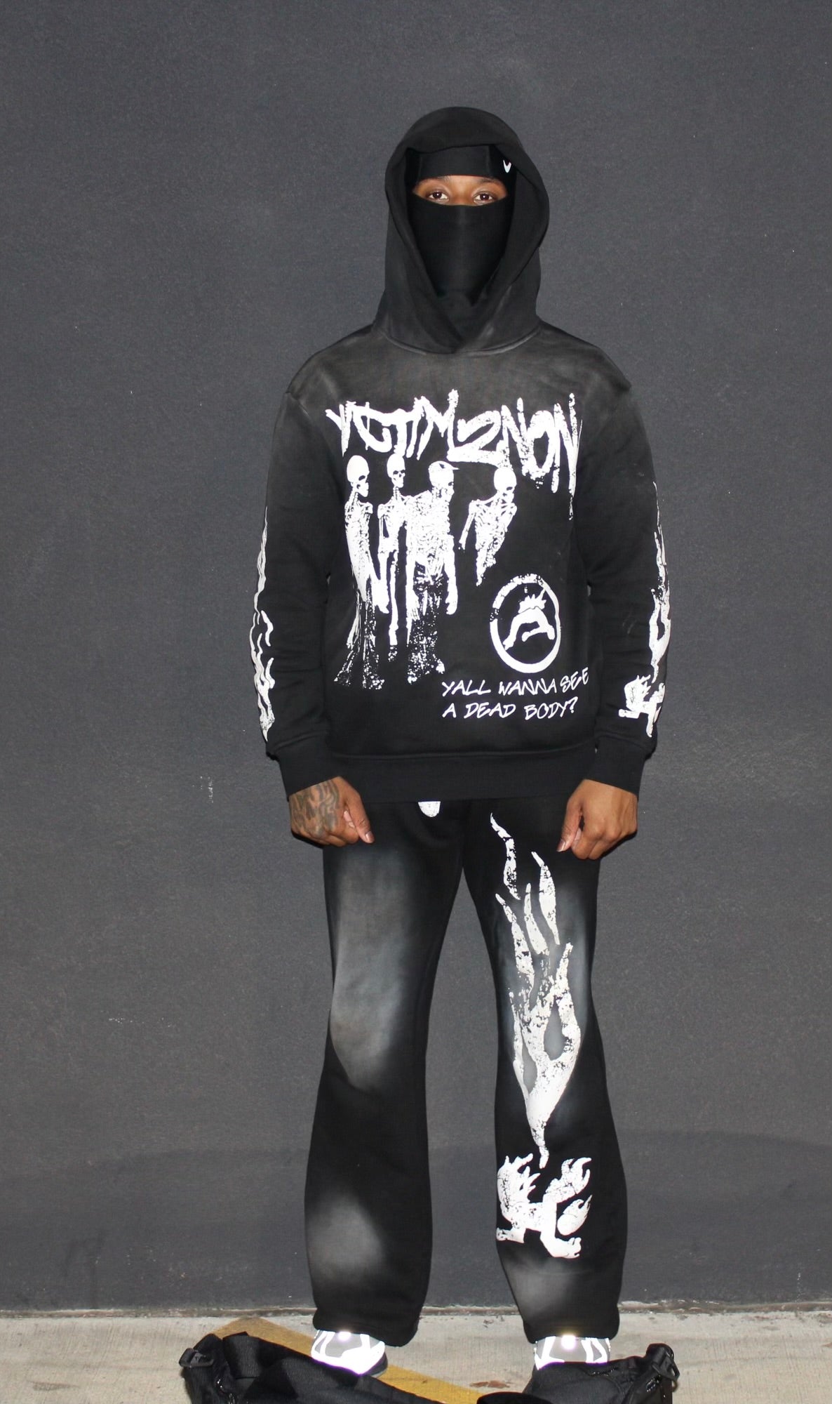 Acid Black Sweatsuit