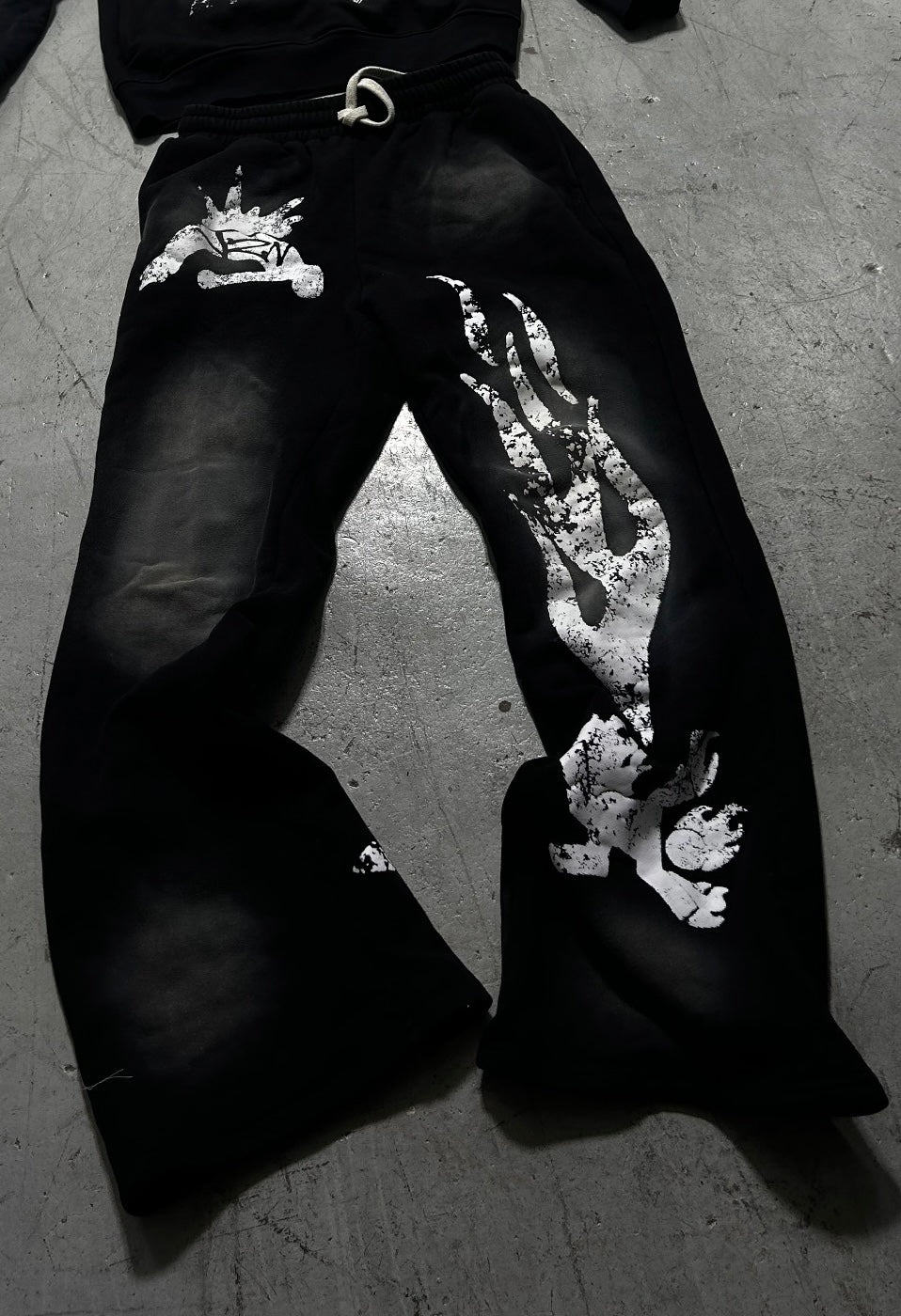 Acid Black Stacked Sweats